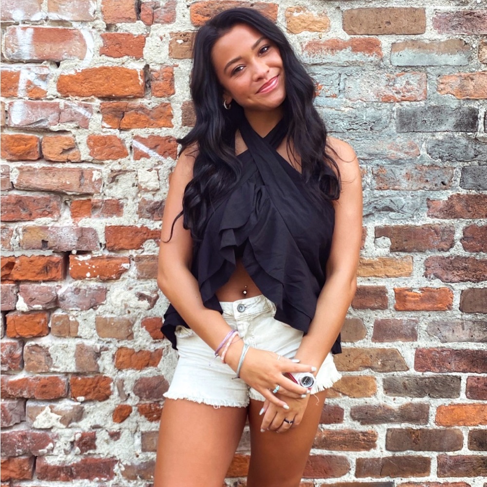 Black Halter top
